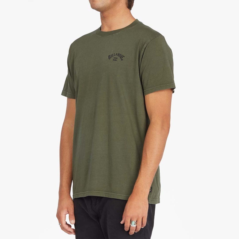 Mens Arch Wave Washed Short Sleeve T-Shirt