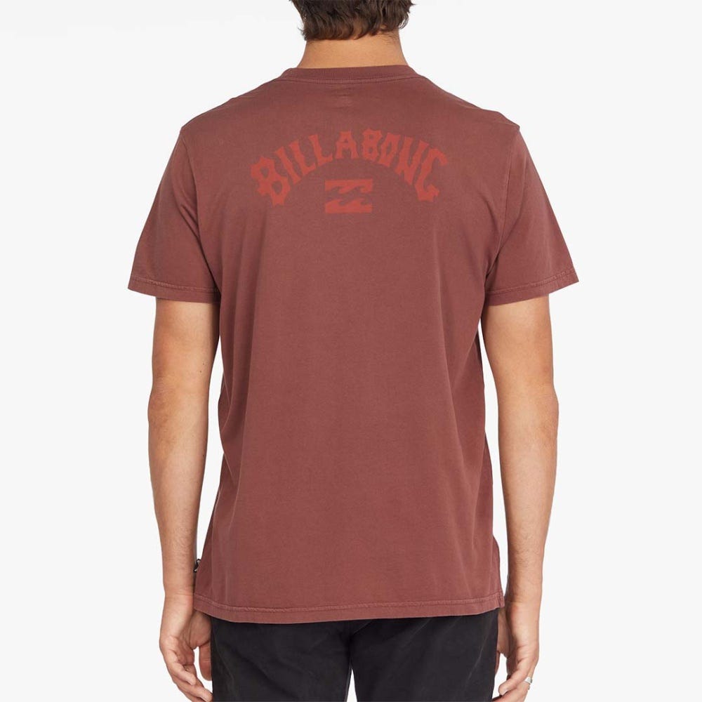 Mens Arch Wave Washed Short Sleeve T-Shirt