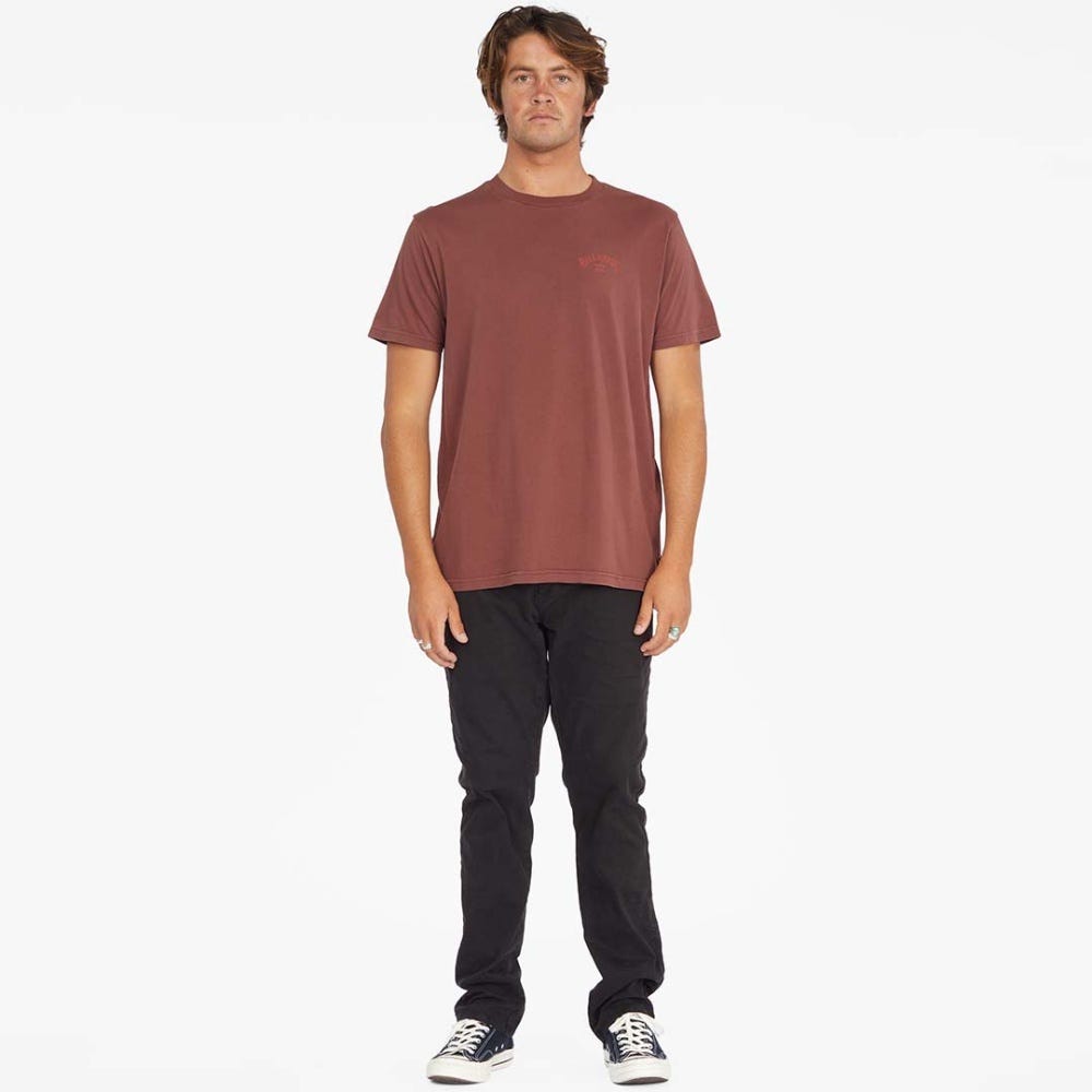 Mens Arch Wave Washed Short Sleeve T-Shirt