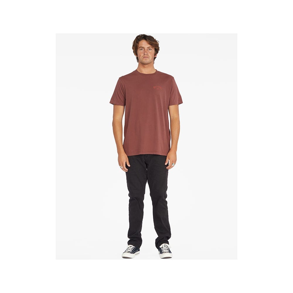 Mens Arch Wave Washed Short Sleeve T-Shirt