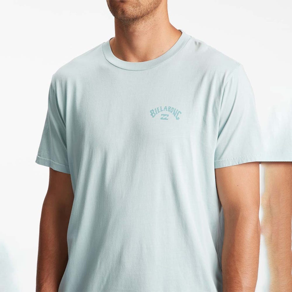 Mens Arch Wave Washed Short Sleeve T-Shirt