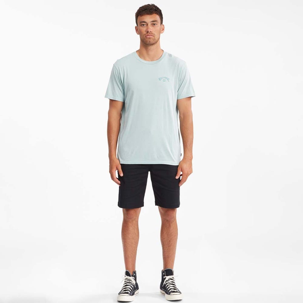 Mens Arch Wave Washed Short Sleeve T-Shirt