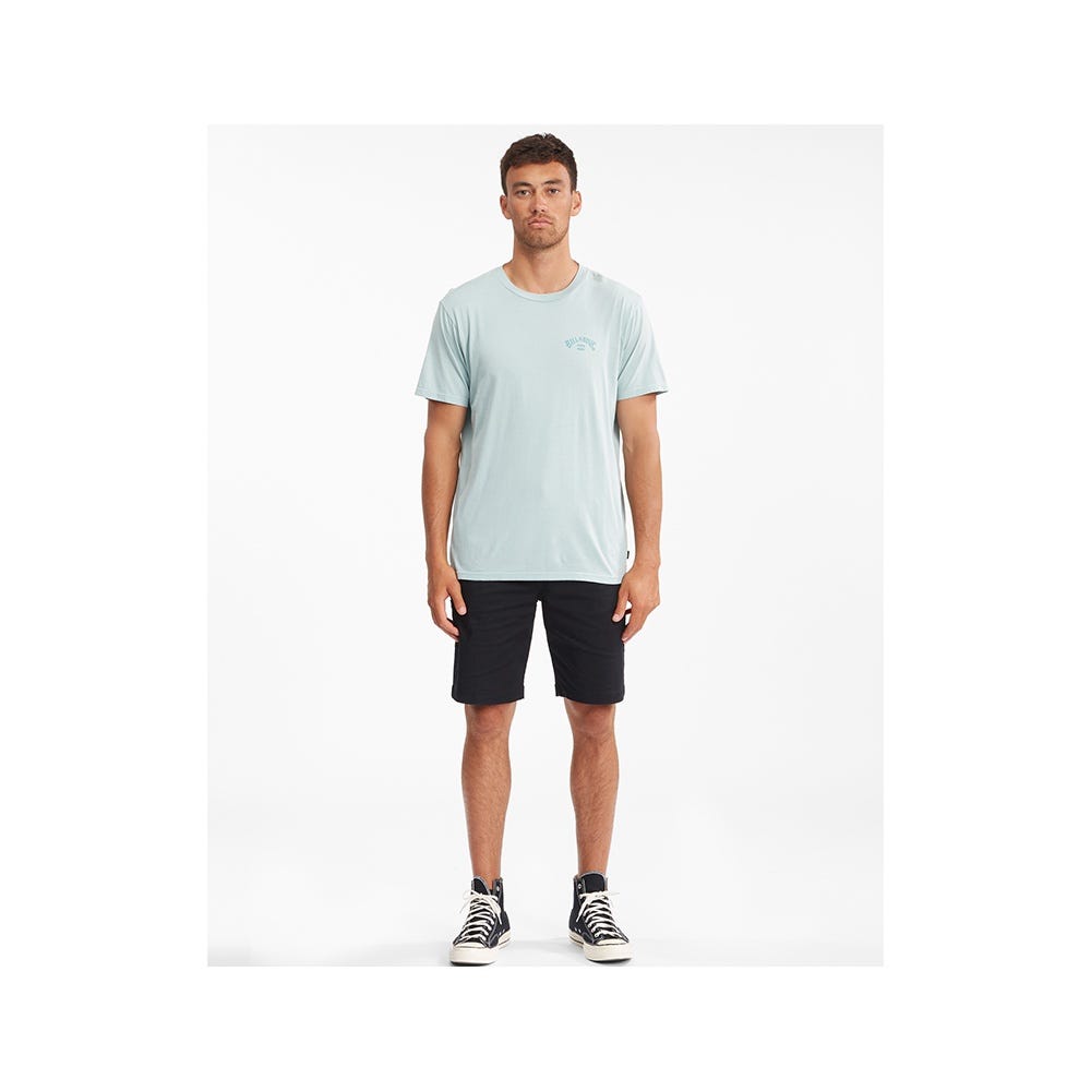 Mens Arch Wave Washed Short Sleeve T-Shirt