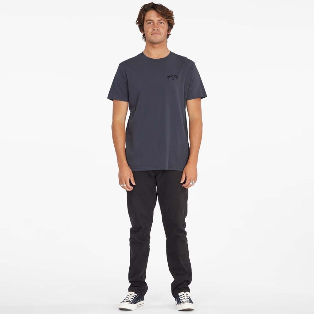 Mens Arch Wave Washed Short Sleeve T-Shirt