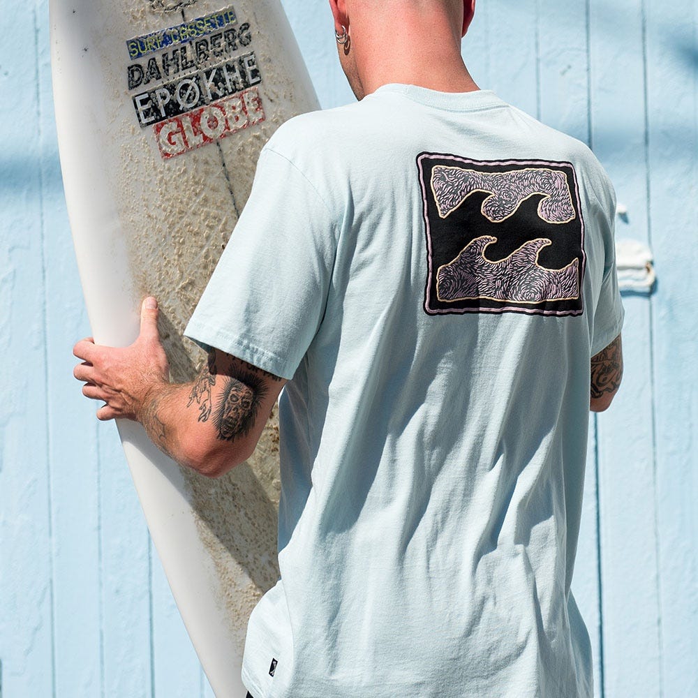 Mens Crayon Wave T-Shirt