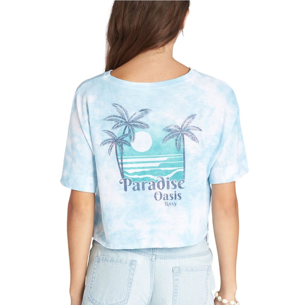 Womens Happypalmsdstf J Tee In Cool Blue