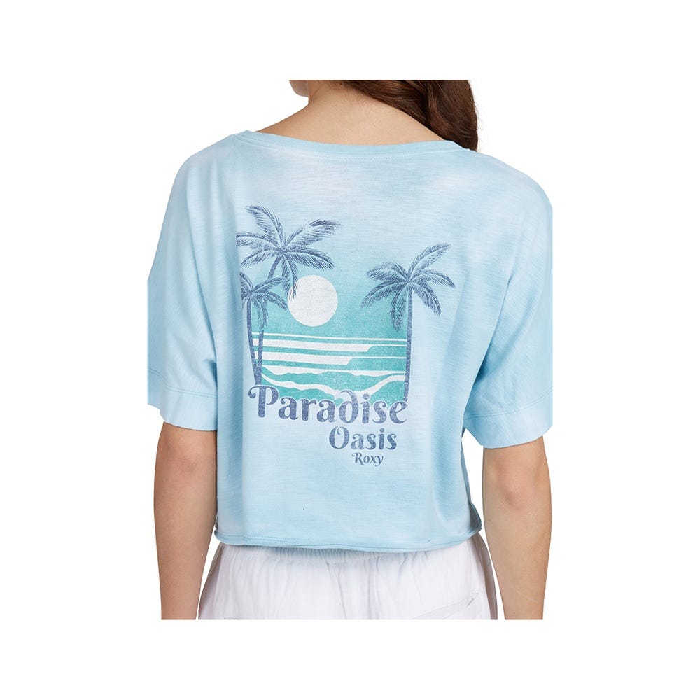 Womens Happypalmsdstf J Tee In Cool Blue