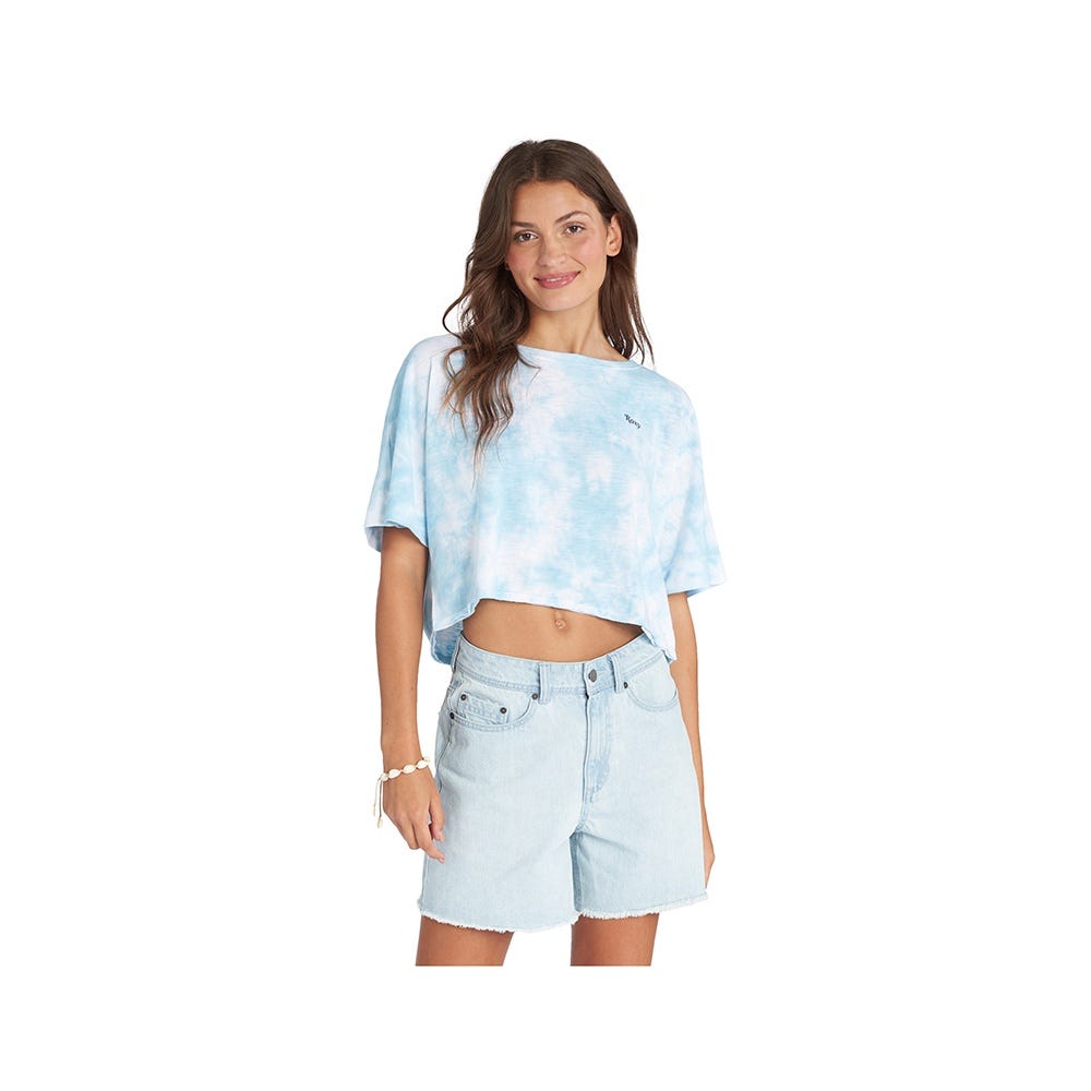 Womens Happypalmsdstf J Tee In Cool Blue