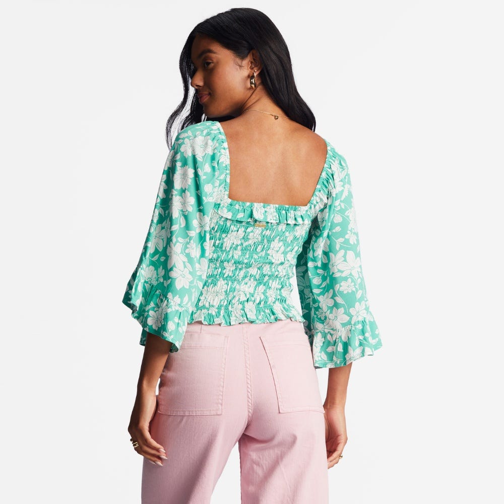 Womens Be My Babe Bell Sleeve Top