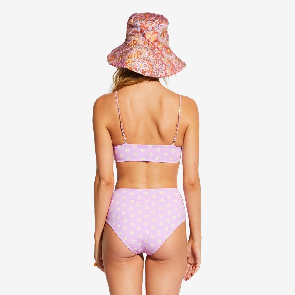 Womens Good Times Hi Retro Reversible High Leg Bikini Bottoms