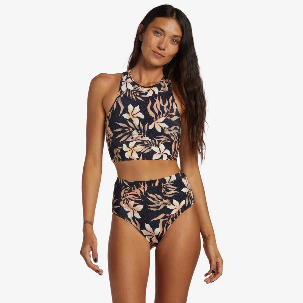 Coral Gardeners Hi Waist Retro Bikini Bottoms - Women