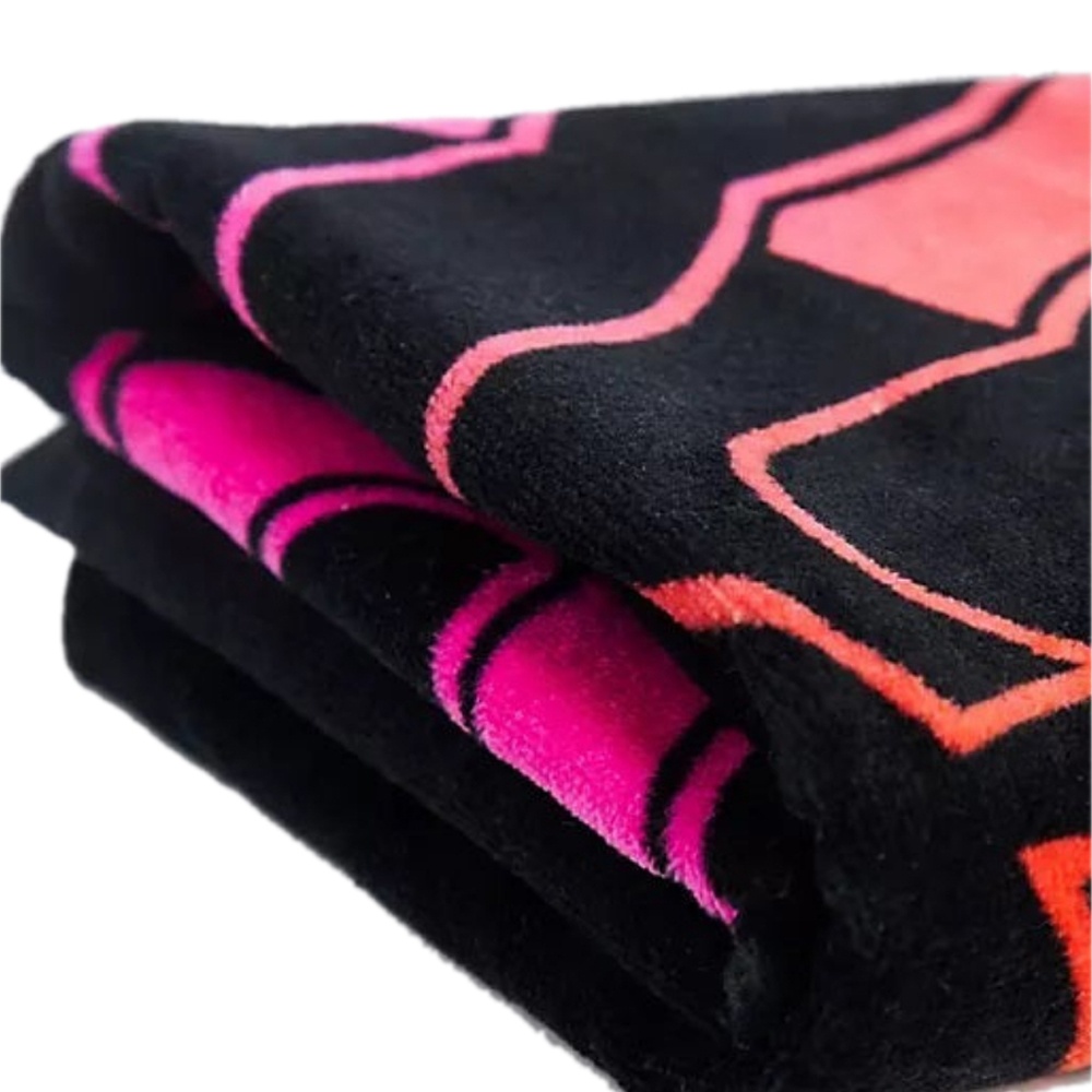Mens Arch Wave Towel In Black
