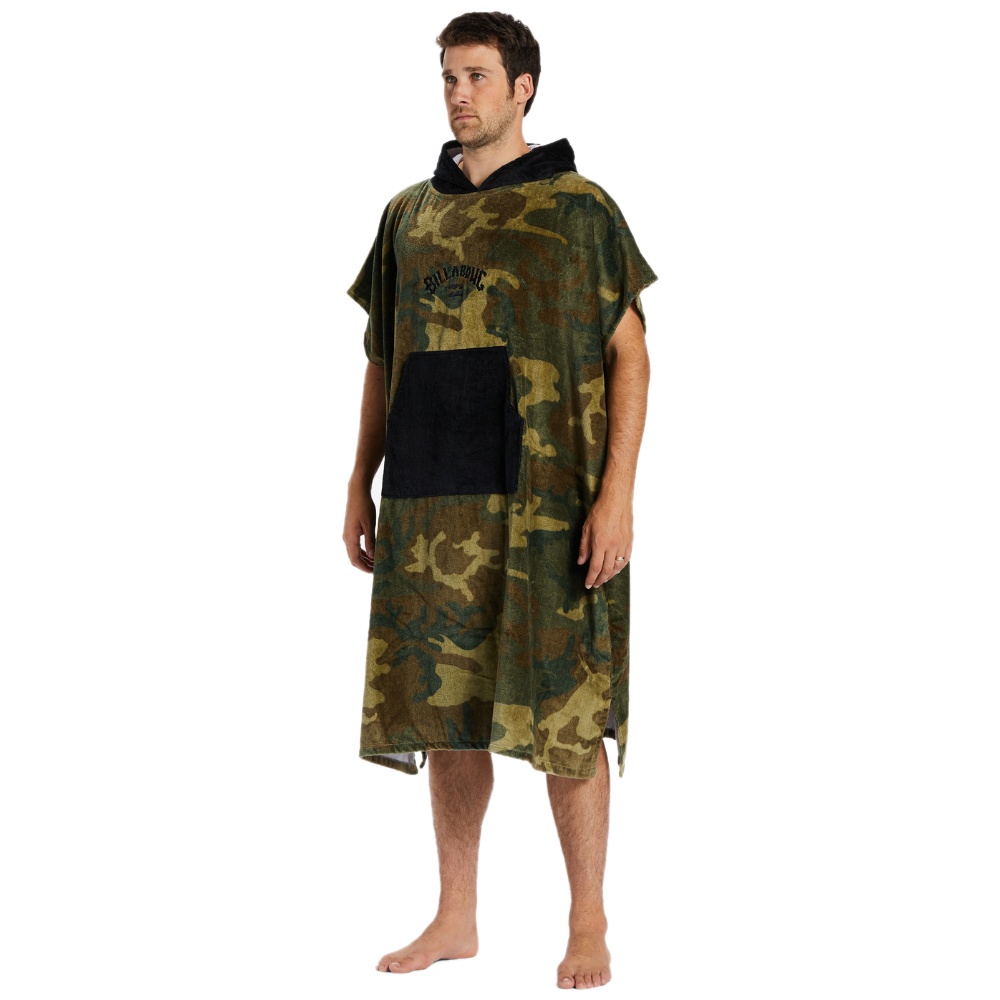 Mens Hooded Changing Towel In Camo