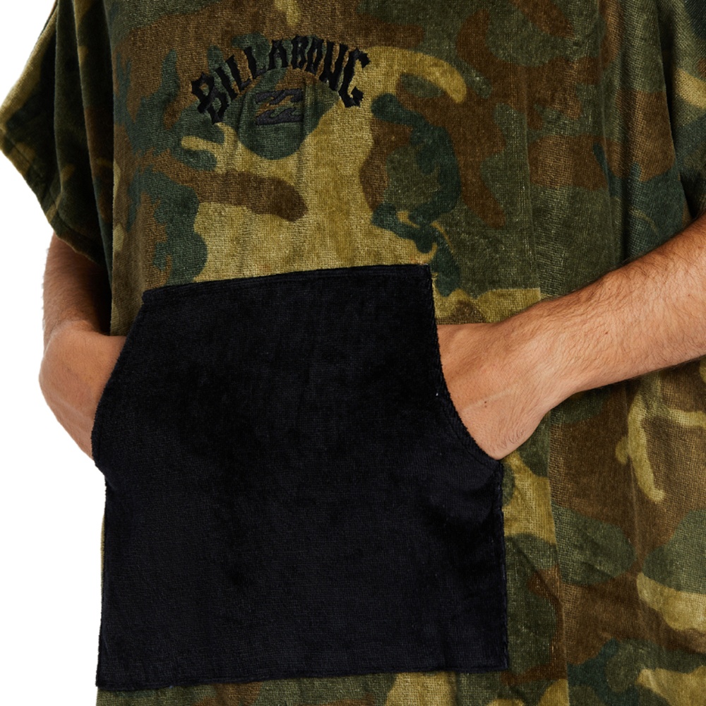Mens Hooded Changing Towel In Camo