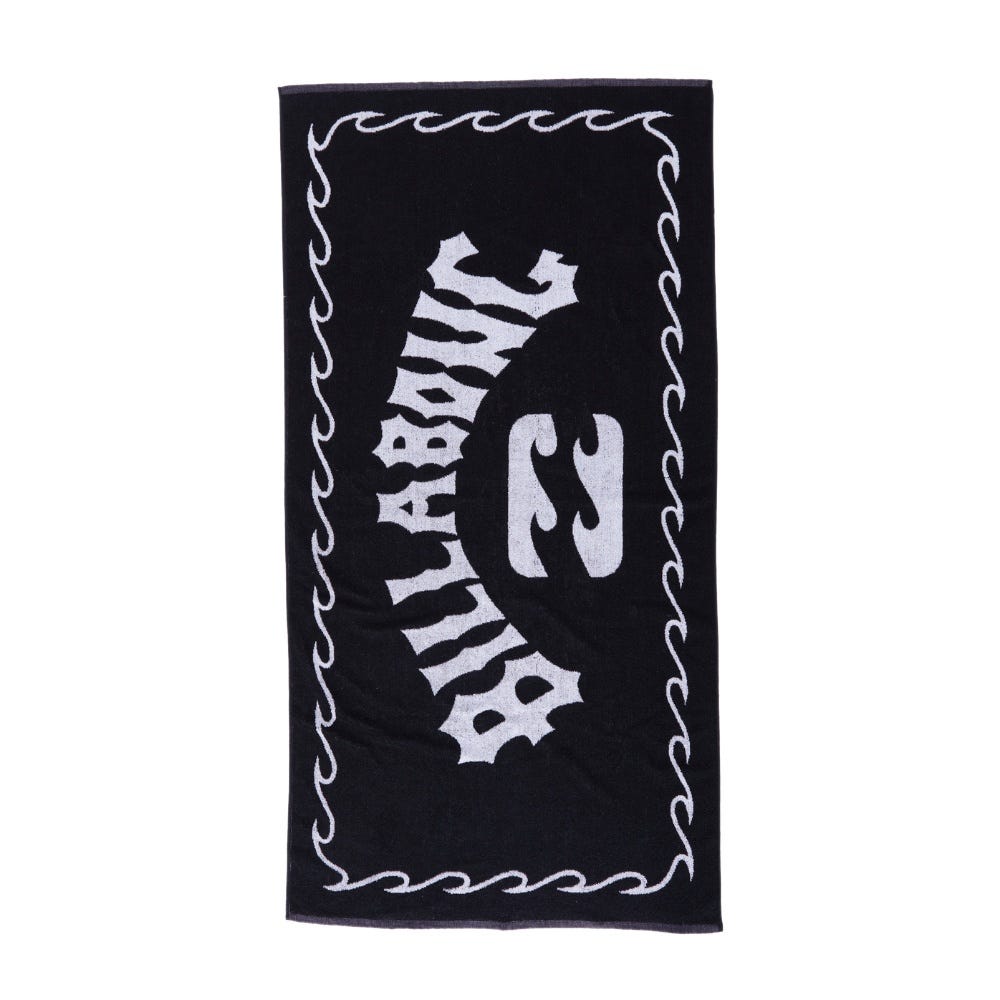 Mens Arch Beach Towel In Black