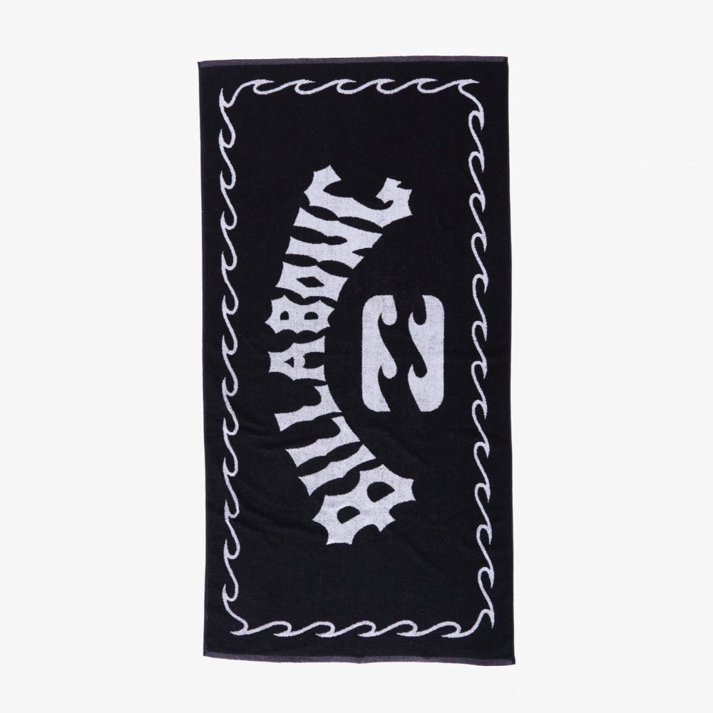 Mens Arch Beach Towel In Black
