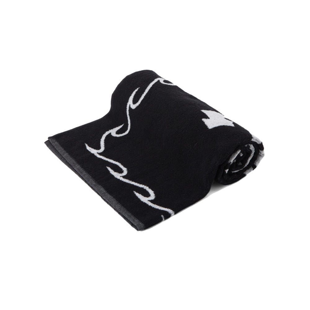 Mens Arch Beach Towel In Black
