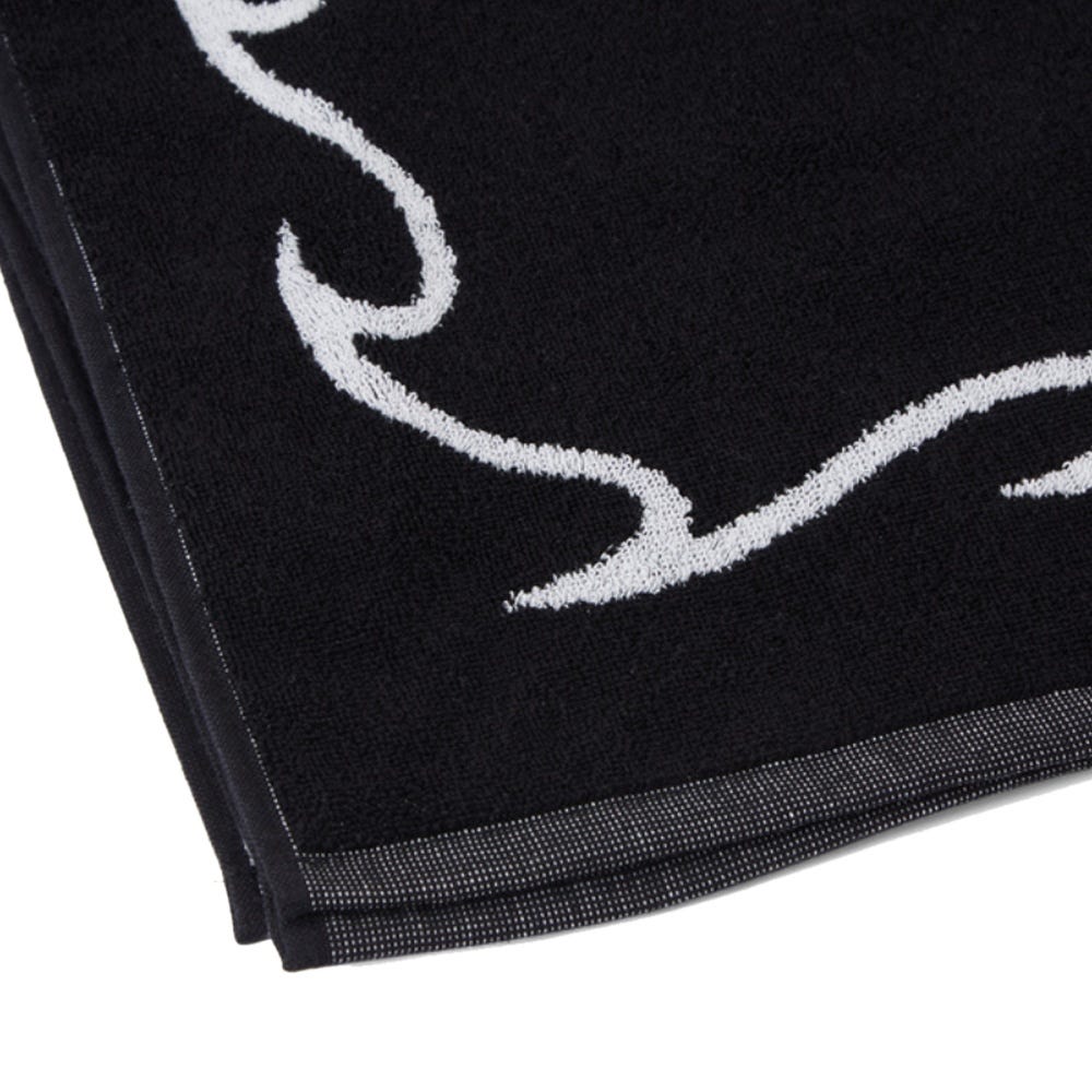Mens Arch Beach Towel In Black