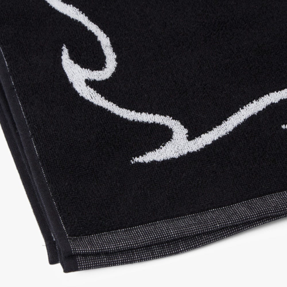 Mens Arch Beach Towel In Black