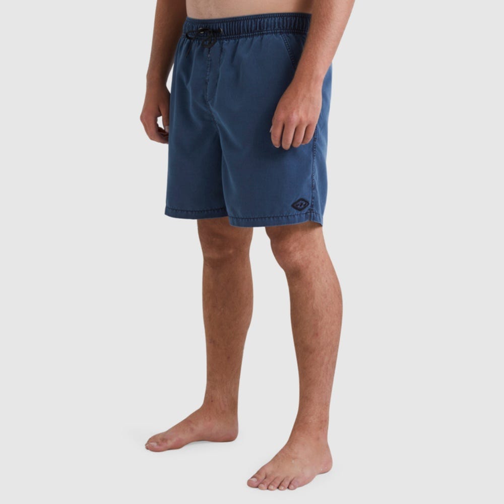 Mens All Day Overdyed Layback Boardshorts 17" In North Sea