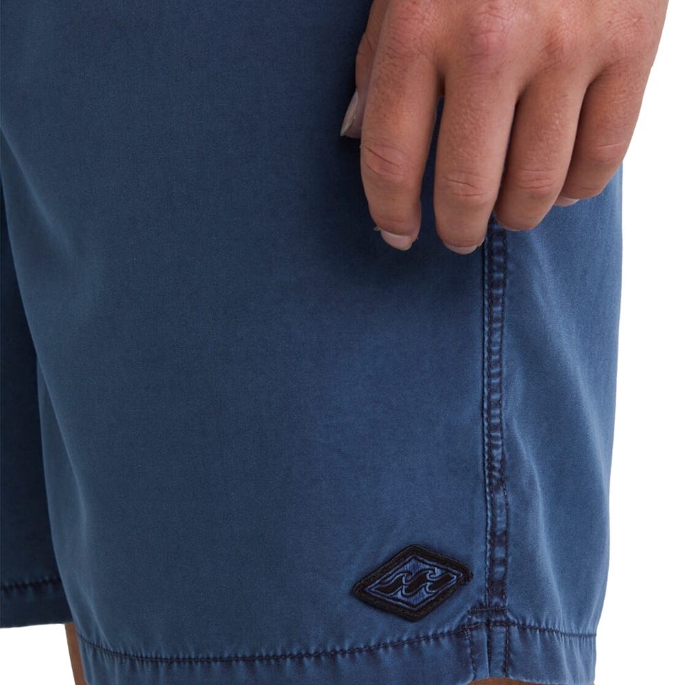 Mens All Day Overdyed Layback Boardshorts 17" In North Sea