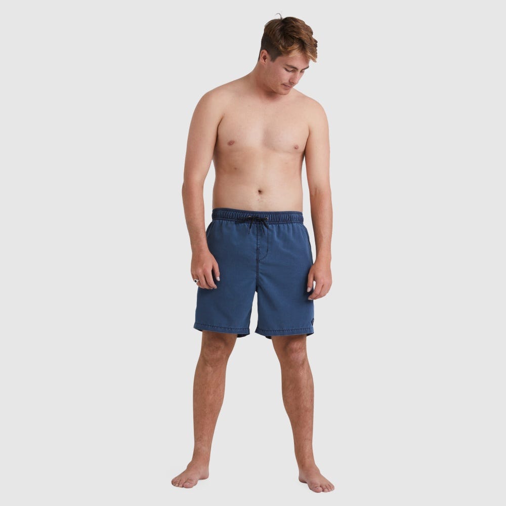 Mens All Day Overdyed Layback Boardshorts 17" In North Sea