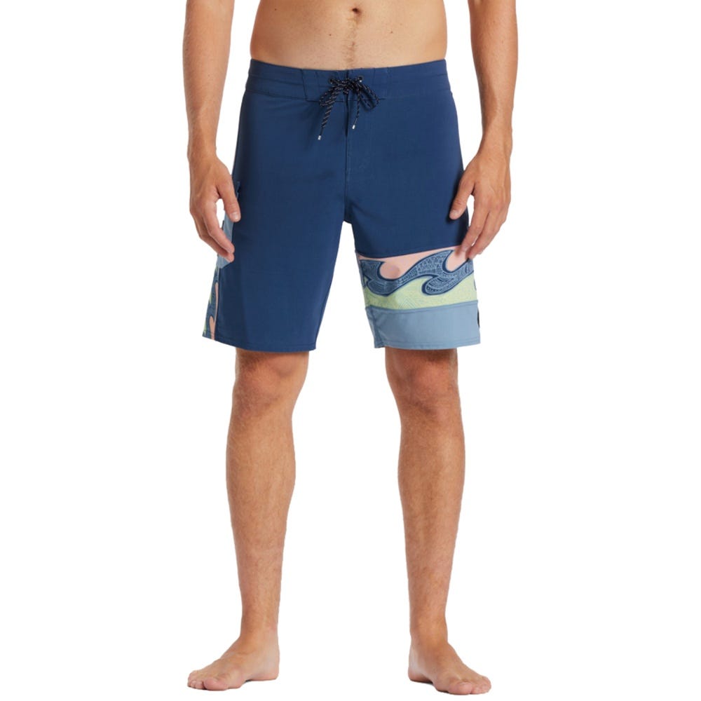 Mens Burleigh Pro Boardshorts In Harbor