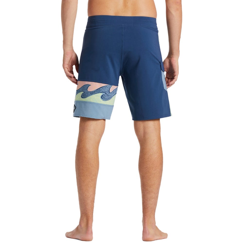 Mens Burleigh Pro Boardshorts In Harbor