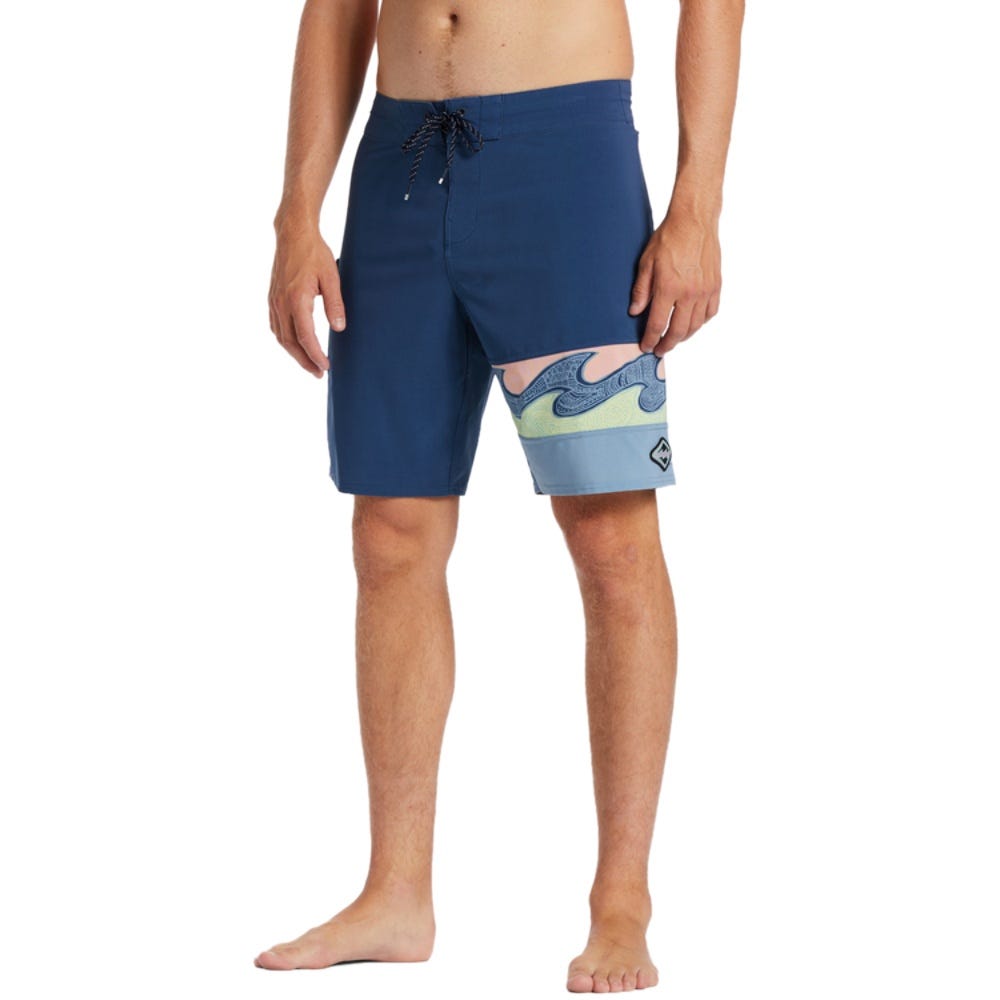 Mens Burleigh Pro Boardshorts In Harbor