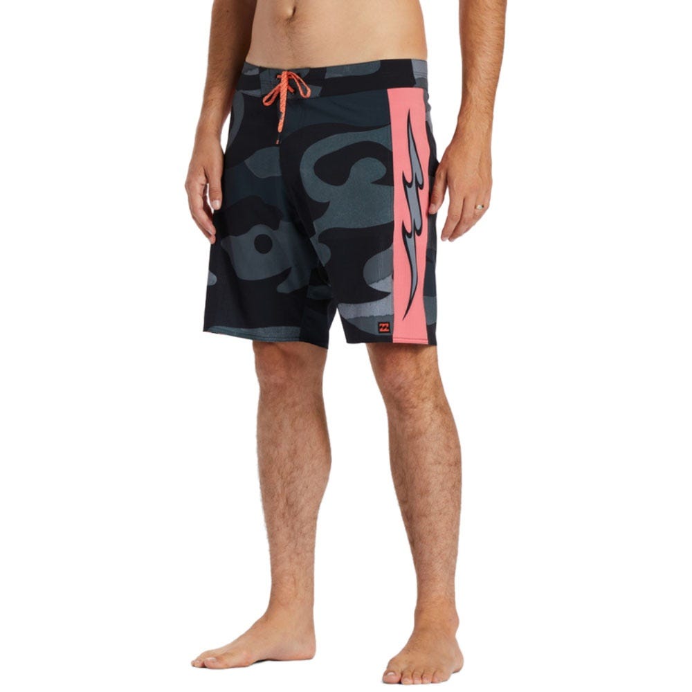 Mens D Bah Airlite Performance 19" Boardshorts In Stealth Heather