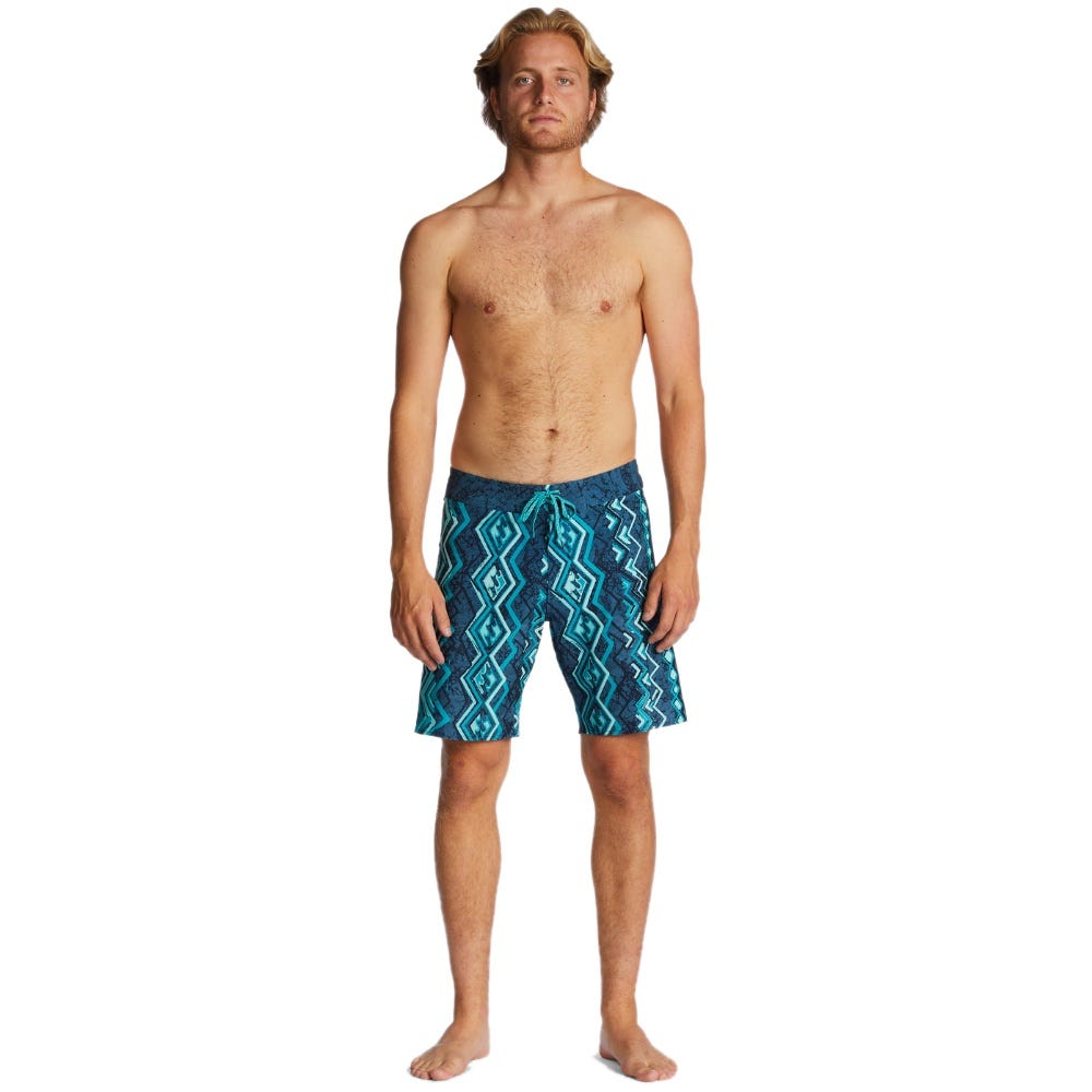 Mens Sundays Airlite Performance 19" Boardshorts In Blue Haze