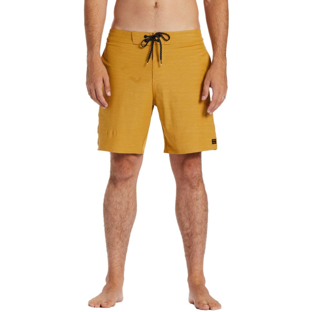 Mens D Bah Lo Tide 18" Boardshorts In Mustard