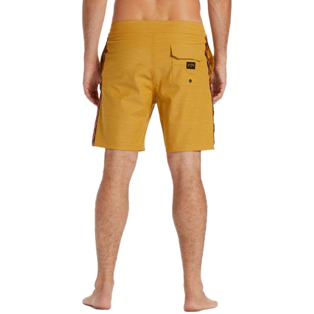 Mens D Bah Lo Tide 18" Boardshorts In Mustard