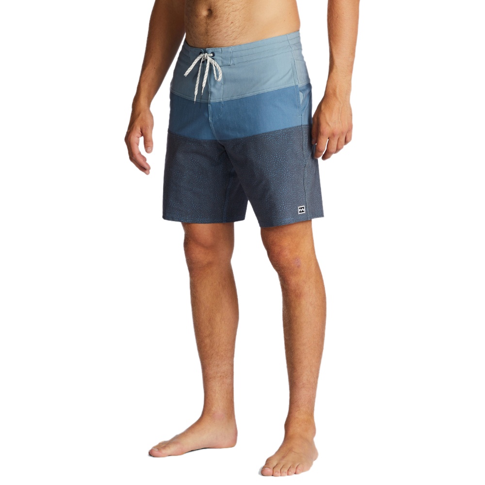 Mens Tribong Lo Tide 19" Boardshorts In Blue Haze