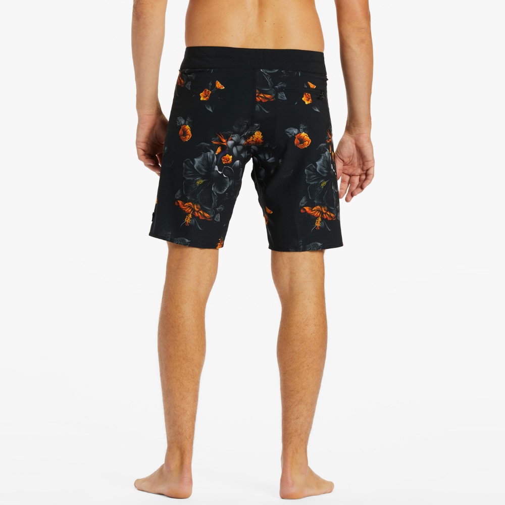 Mens Kamea Lava Floral Airlite Performance Boardshorts 19"