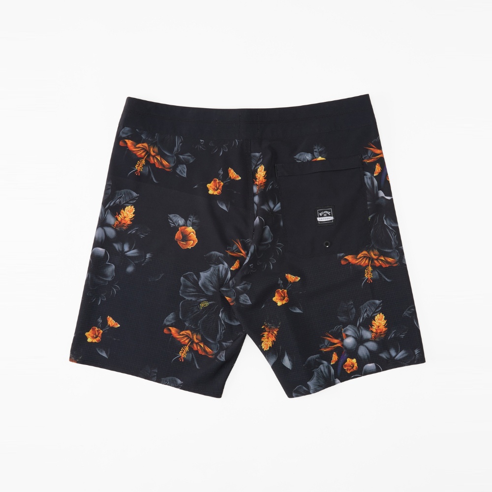 Mens Kamea Lava Floral Airlite Performance Boardshorts 19"