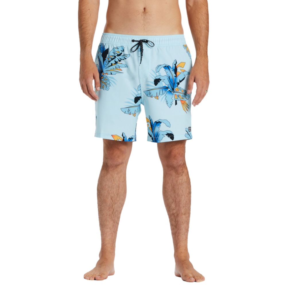Mens Sundays Layback 17" Boardshorts In Coastal