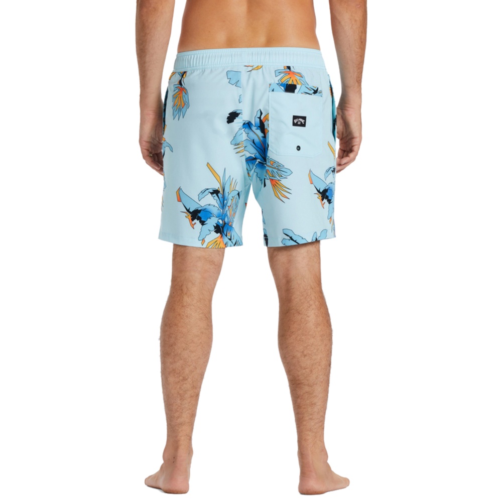 Mens Sundays Layback 17" Boardshorts In Coastal