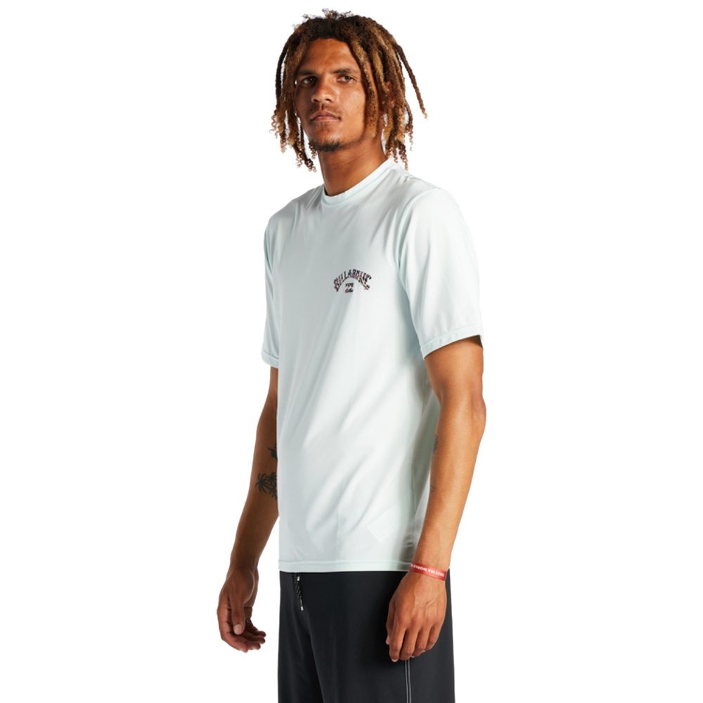 Mens Arch Fill Short Sleeve Upf 50 Surf T-Shirt In Seaglass