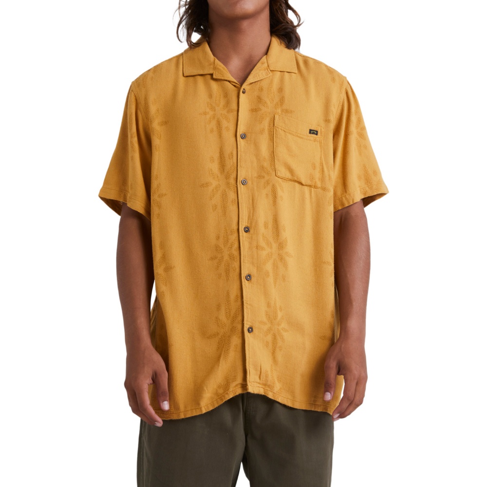 Mens Vacay Jacquard Short Sleeve Shirt