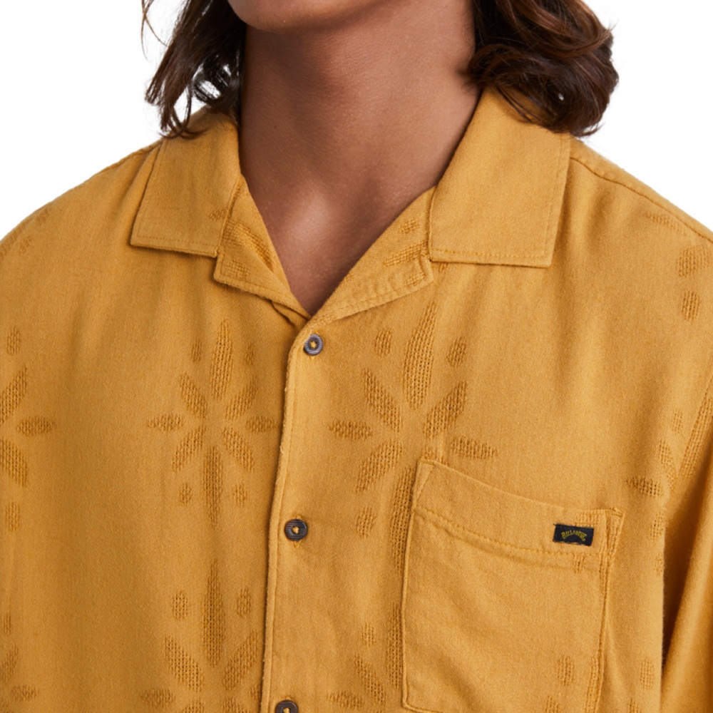 Mens Vacay Jacquard Short Sleeve Shirt
