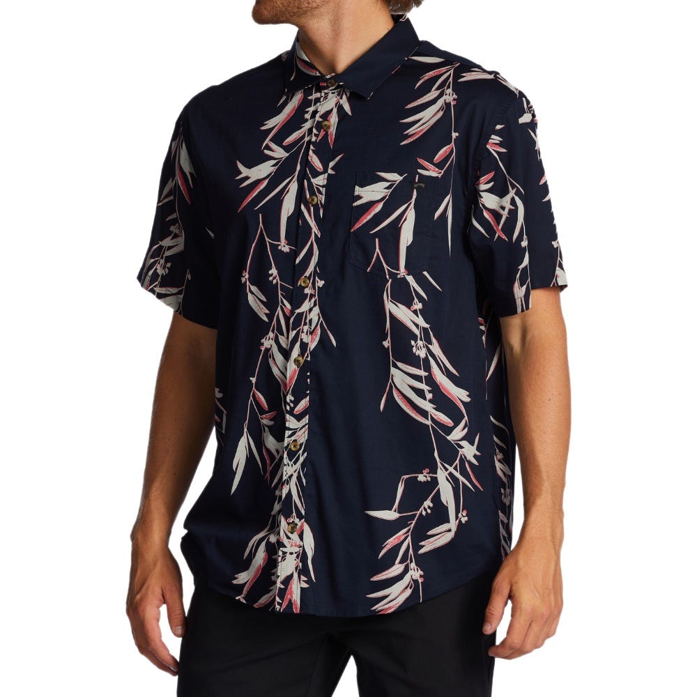 Mens Sundays Short Sleeve Shirt In Night