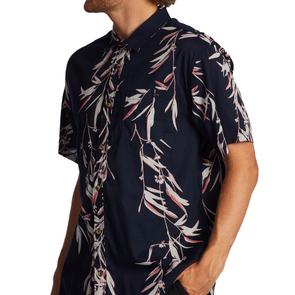 Mens Sundays Short Sleeve Shirt In Night