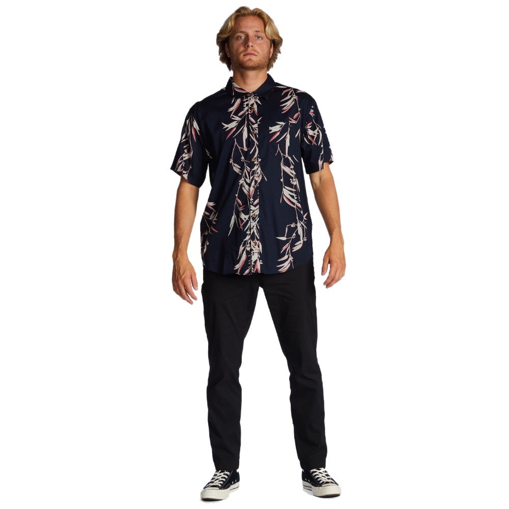 Mens Sundays Short Sleeve Shirt In Night