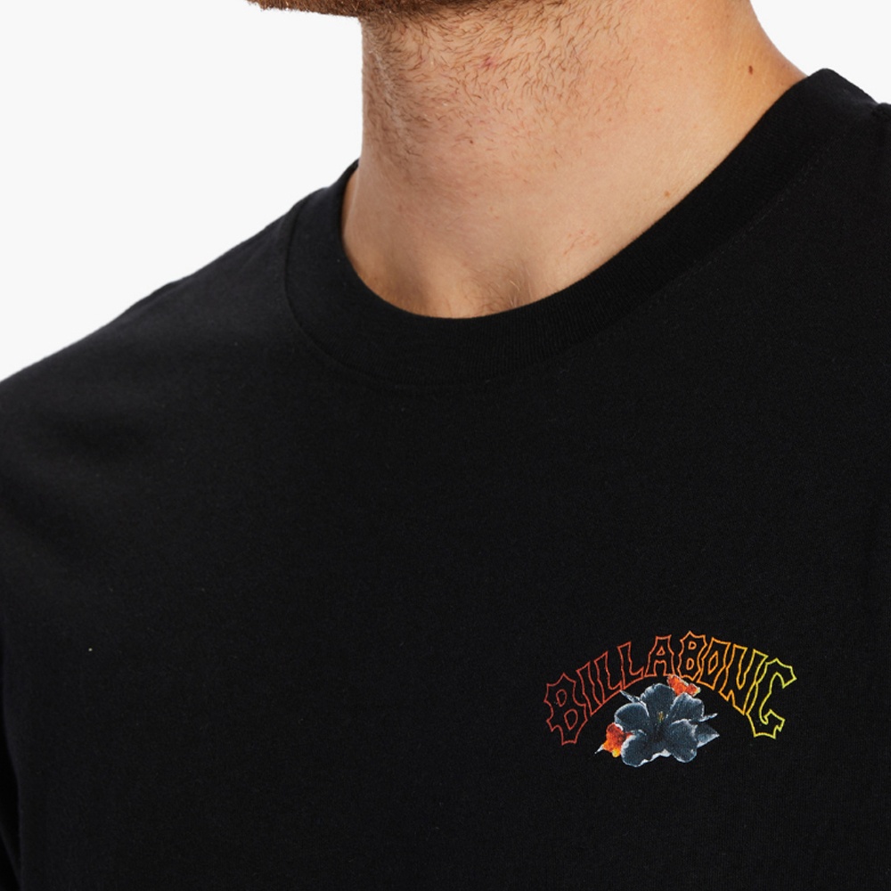 Mens Kamea Lava T-Shirt In Washed Black