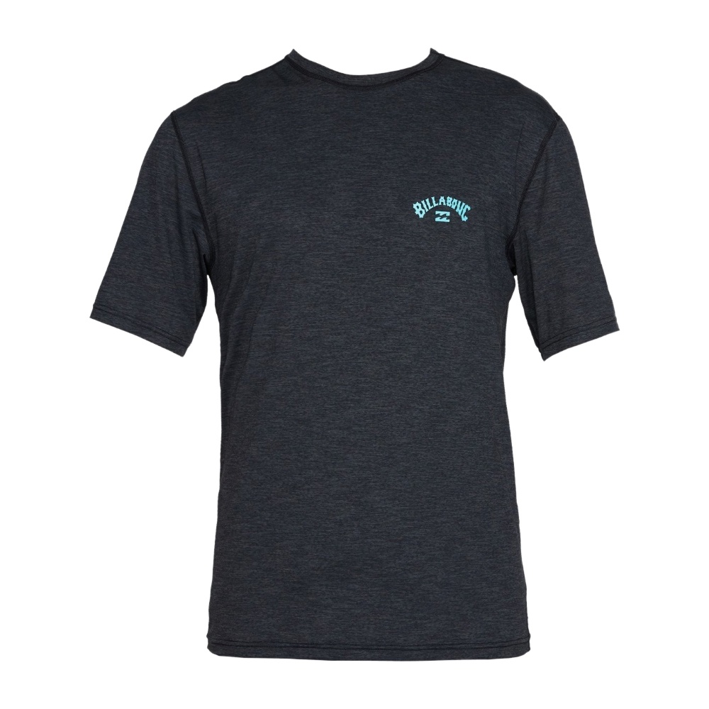 Boys 8-16 Shoreline Loose Fit Rash Vest In Black Heather
