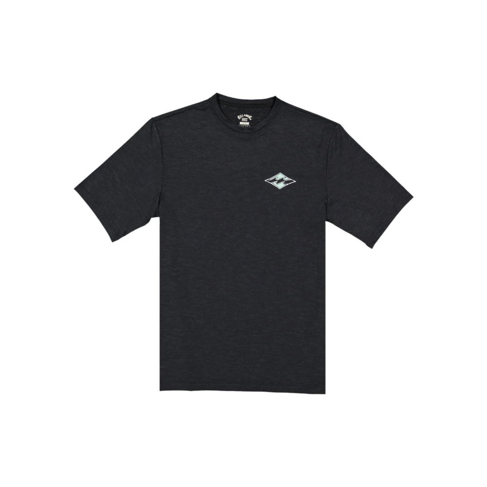 Boys 8-16 Diamond Shoreline Rash Vest In Black Heather