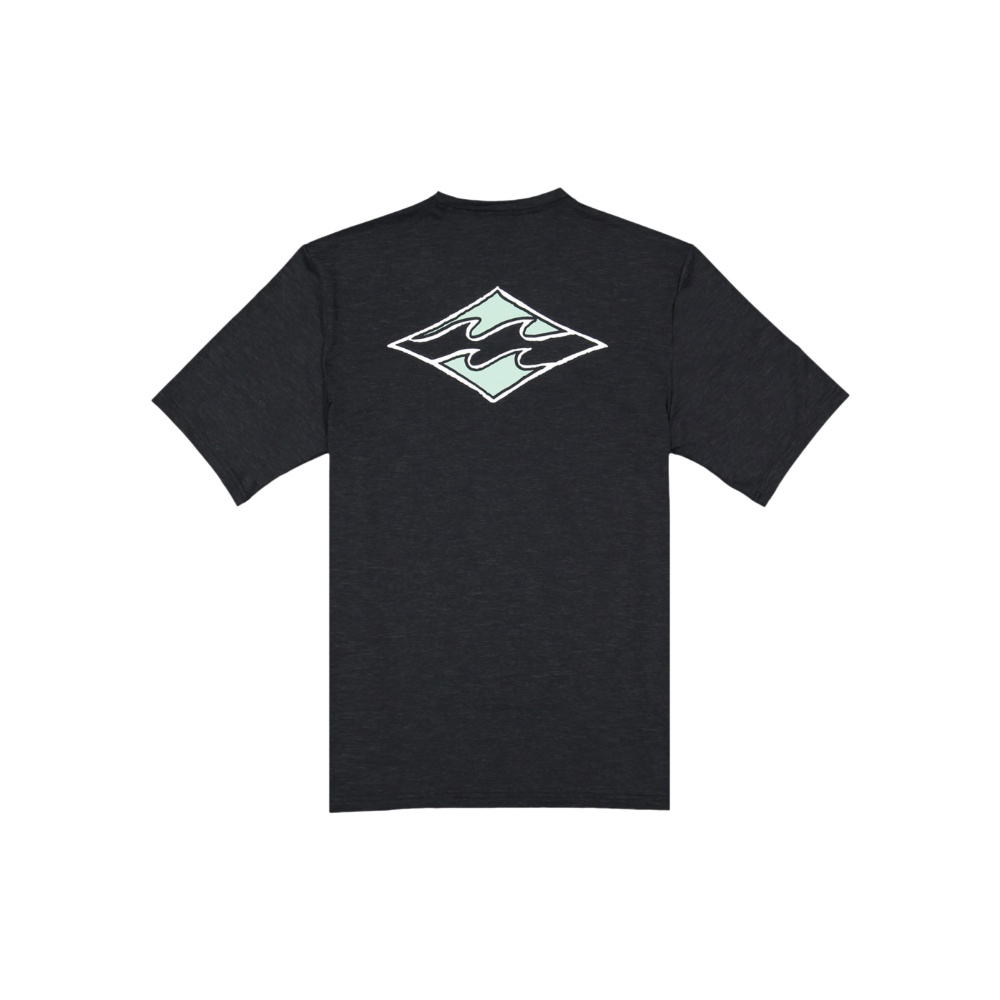Boys 8-16 Diamond Shoreline Rash Vest In Black Heather