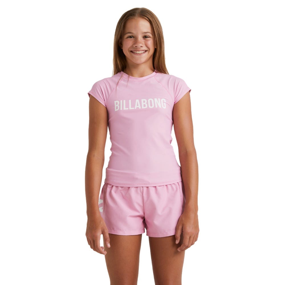 Girl's 6-14 Heat Wave Rash Vest In Pink Lemonade