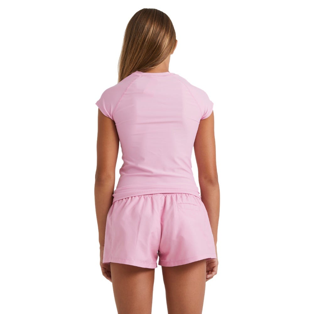 Girl's 6-14 Heat Wave Rash Vest In Pink Lemonade
